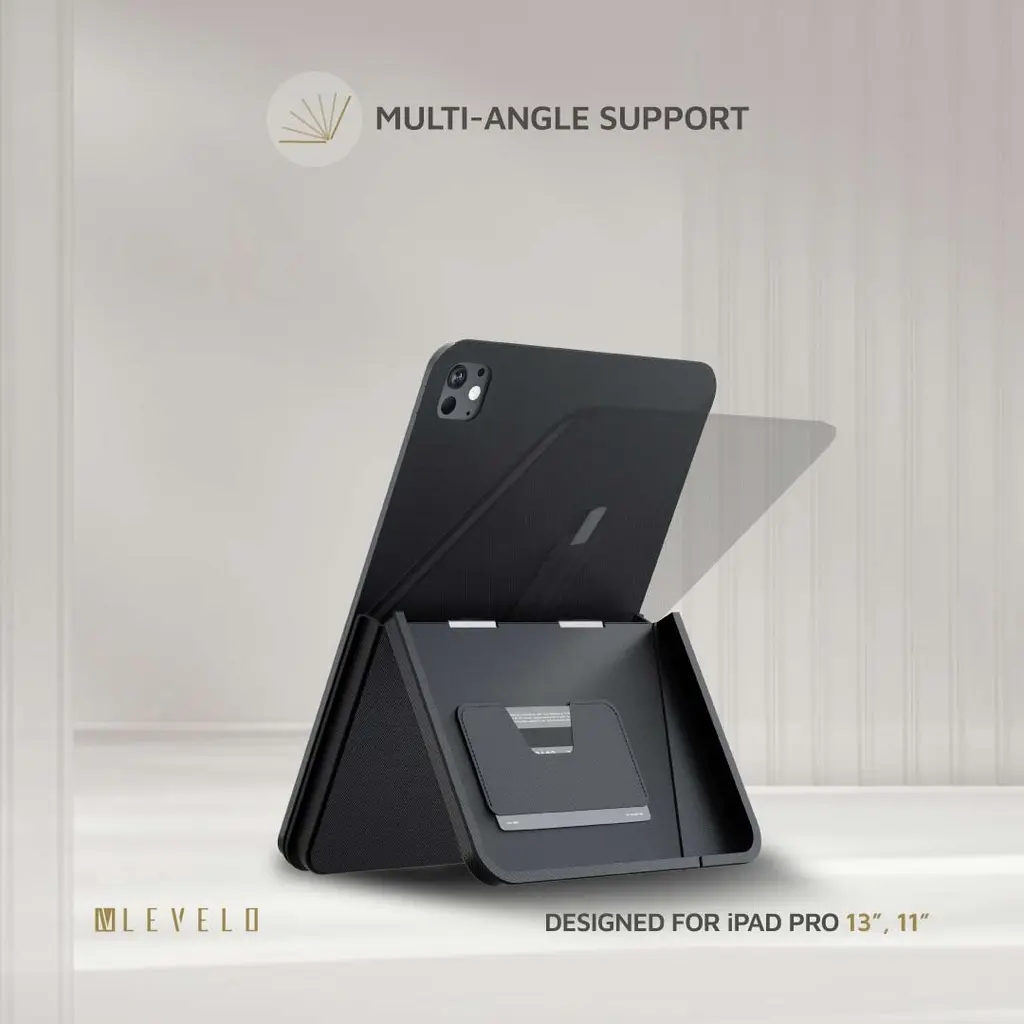 Levelo Omni 4 In-1 Case With Built-In Hand-Grip For iPad - Black (2).webp