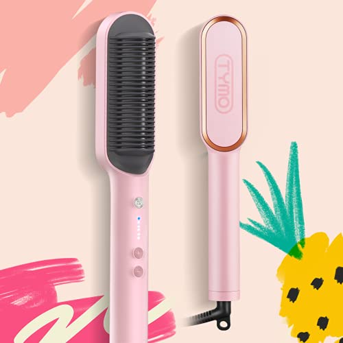 TYMO Hair Straightening Brush HC100 Ring Pink