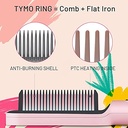 TYMO Hair Straightening Brush HC100 Ring Pink