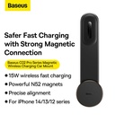 Baseus Magnetic Wireless Charging Car Mount C02 Pro Black