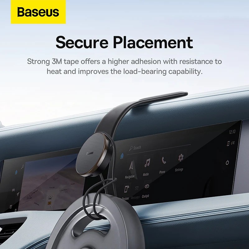 Baseus Magnetic Wireless Charging Car Mount C02 Pro Black