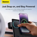 Baseus Magnetic Wireless Charging Car Mount C02 Pro Black