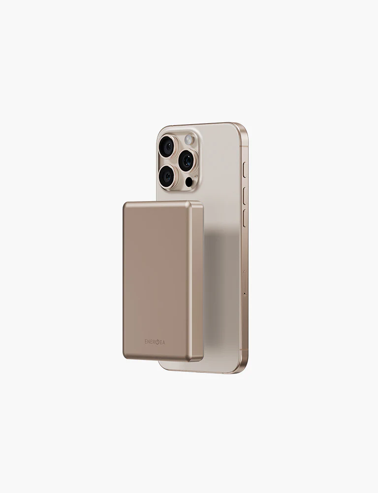 [AP-10KQH-GLD] ENERGEA ALUPAC 10K, 10000MAH ULTRA LIGHT ALUMINIUM MAGSAFE COMPATIBLE POWER BANK - GOLD