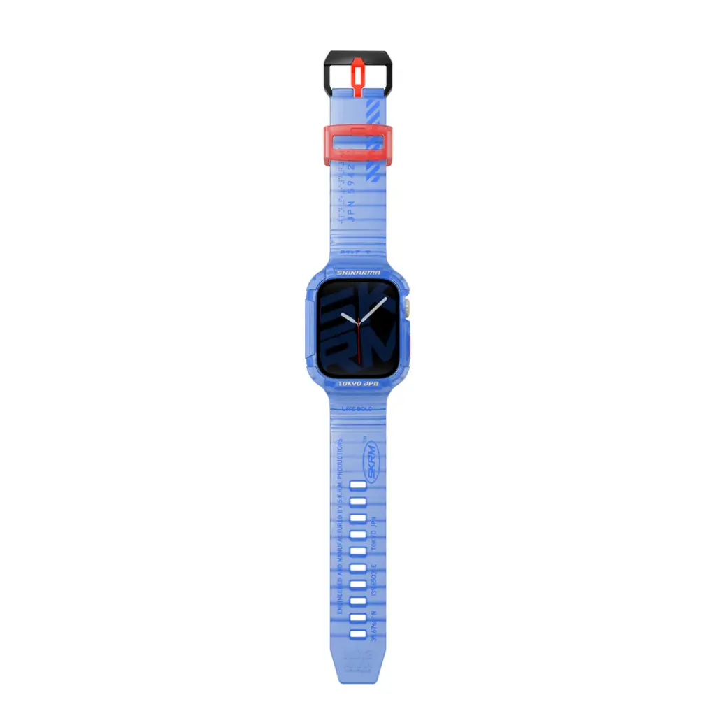 SKINARMA 2-IN-1 APPLE WATCH STRAP + CASE SAIDO 45/44 MM BLUE