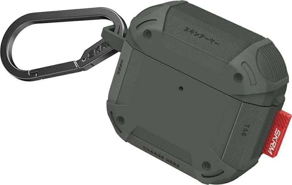SKINARMA AIRPODS 4 CASE MECHA CE GREEN