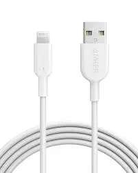 ANKER POWERLINE II USB A TO LIGHTNING CABLE WHITE 6FT 1.8MTR