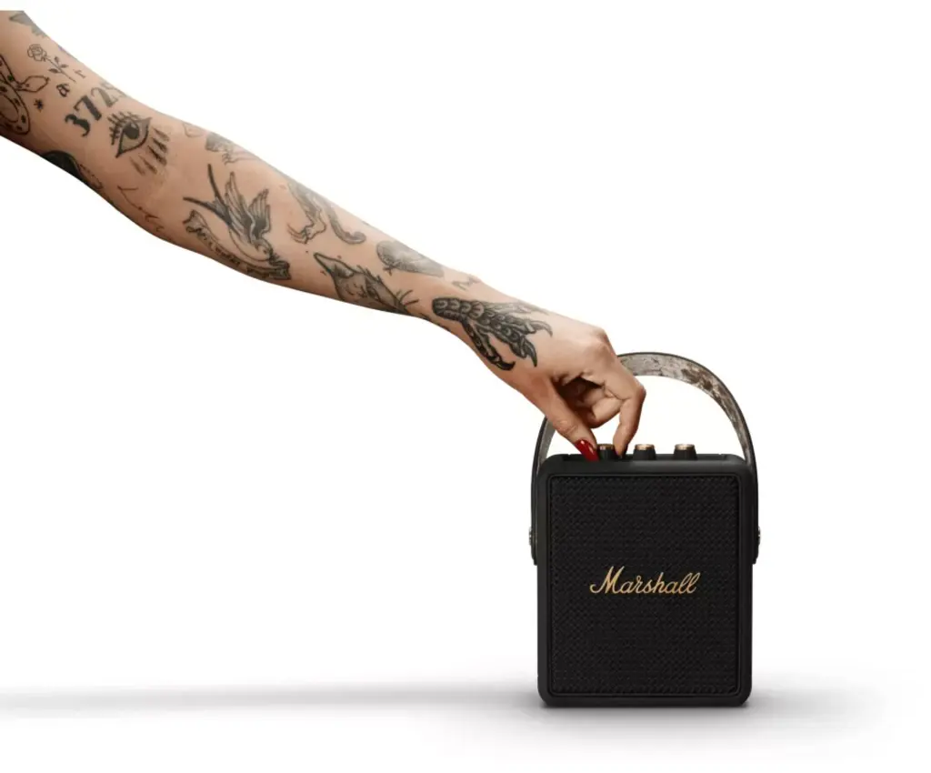 Marshall Stockwell 2 Wireless Stereo Speaker - Black - Brass