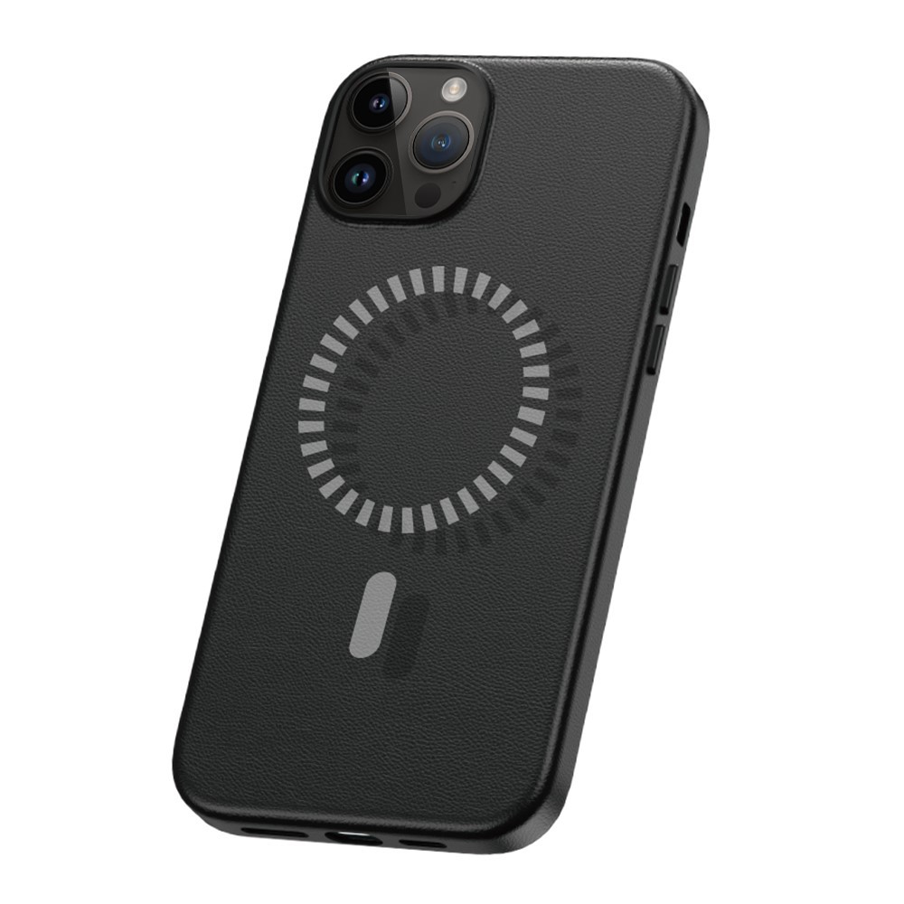 Baseus Phone Case Fauxther Magnetic For iphone  15 Pro max Black 