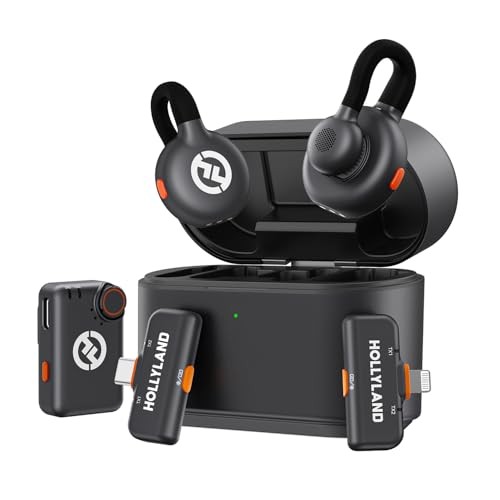 Hollyland Lark M2S Wireless Microphone Combo, Black