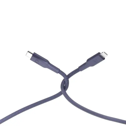 [P23BRCL2PU]  POWEROLOGY  NEW BRAIDED TYPE C TO LIGHTNING CABLE 2M PD 60W PURPLE