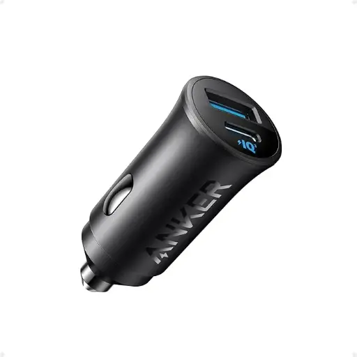 [A2741H11] ANKER CAR CHARGER 30W DUAL PORT BLACK