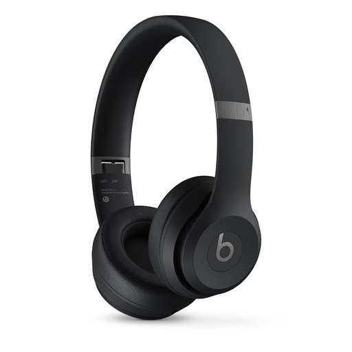[MUW23-MBK] Beats Solo 4 On-Ear Wireless
Headphones

-Compatible with iOS and Android
-Up to 50 Hours of Battery Life
-10Min Charge Gives 5H Playtime
-Compatible With Find My & Find My Device
-Compatible With USB-C or 3.5 mm
Audio Cable
-Charging Port: USB-C
-Ultra Light (217g)