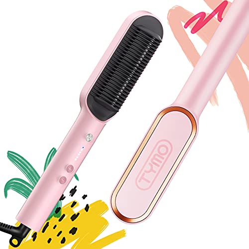 [TY.HC100R.PK] TYMO Hair Straightening Brush HC100 Ring Pink